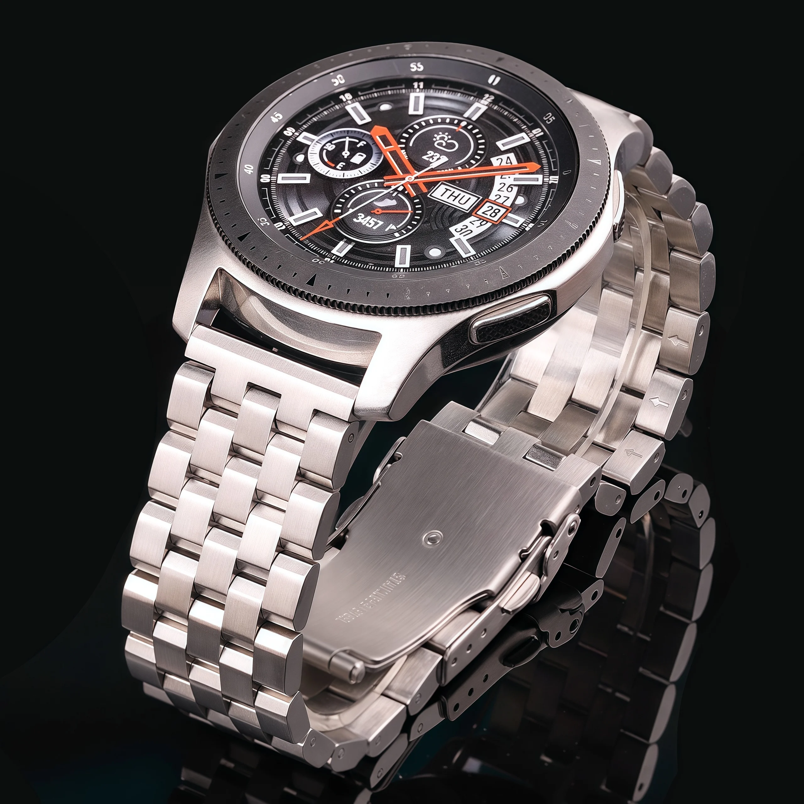 

High Quality Solid Stainless Steel Watch Band 18mm 20mm 22mm 24mm Silver Brushed Metal Bracelet Strap for Men and Women