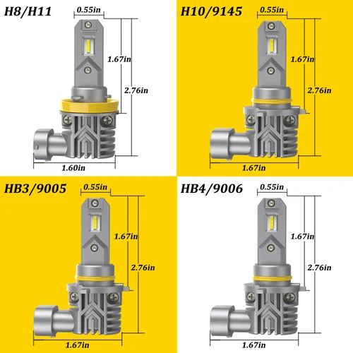 Imagen 2 del producto BMTxms 2 uds H8 H9 H11 H16JP luces antiniebla Led 6500K 3000K Switchback doble Color 9006 HB4 9145 H10 9005 HB3 CANBUS bombilla LED DRL para lámpara
