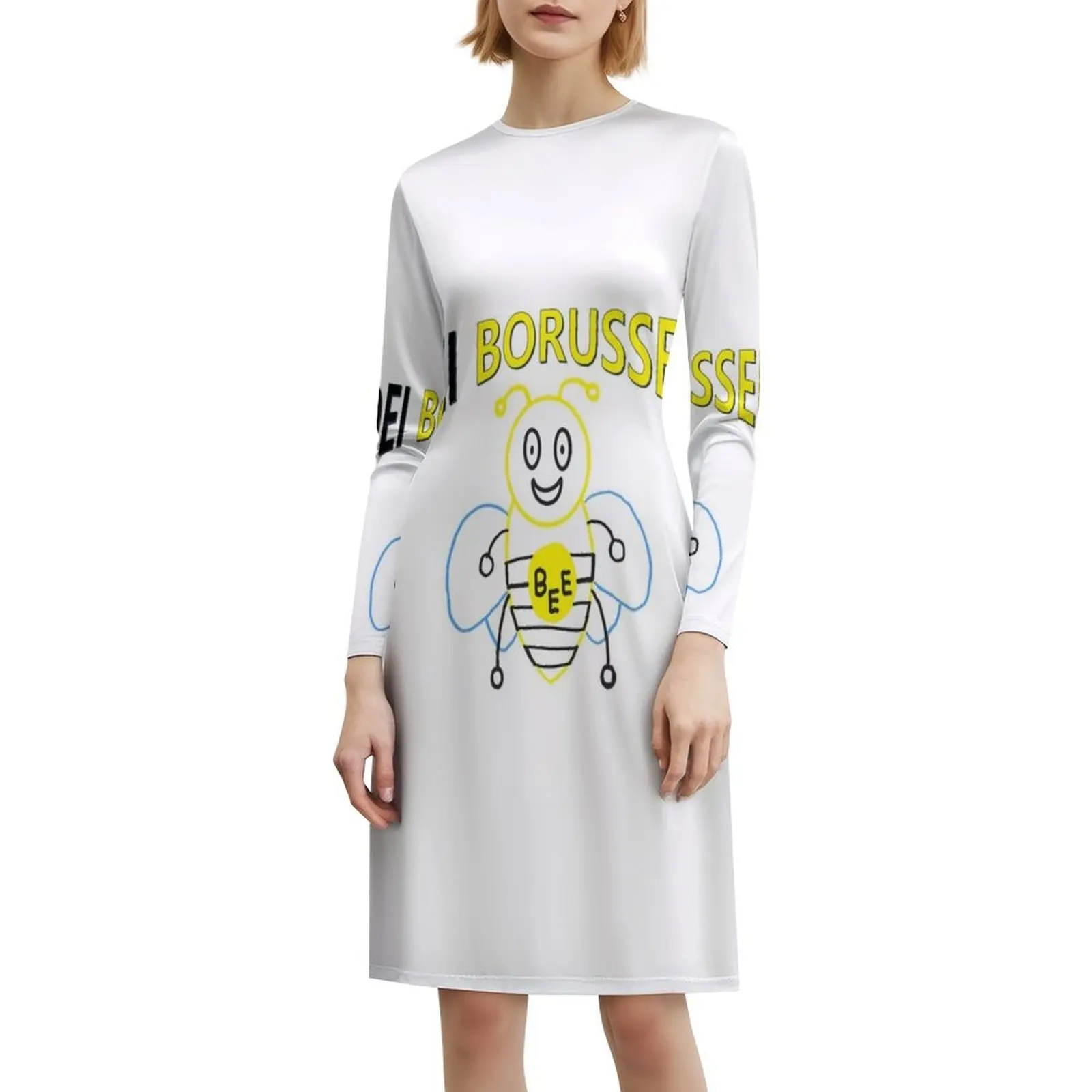 فستان Dei Borussen النسائي الهيب هوب ملابس الشارع الشهير جرافيك طباعة ملابس الحفلات ملابس النادي لكرة القدم ألمانيا الألماني Liga الملابس النسائية #6