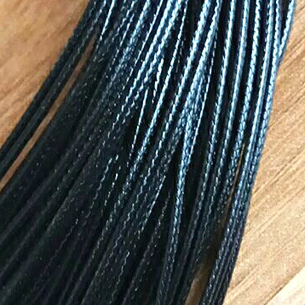 

10pcs 1.5Mm Waxed Necklace Cord Necklace Cords With Clasp Extension Chain For Jewelry Making Black