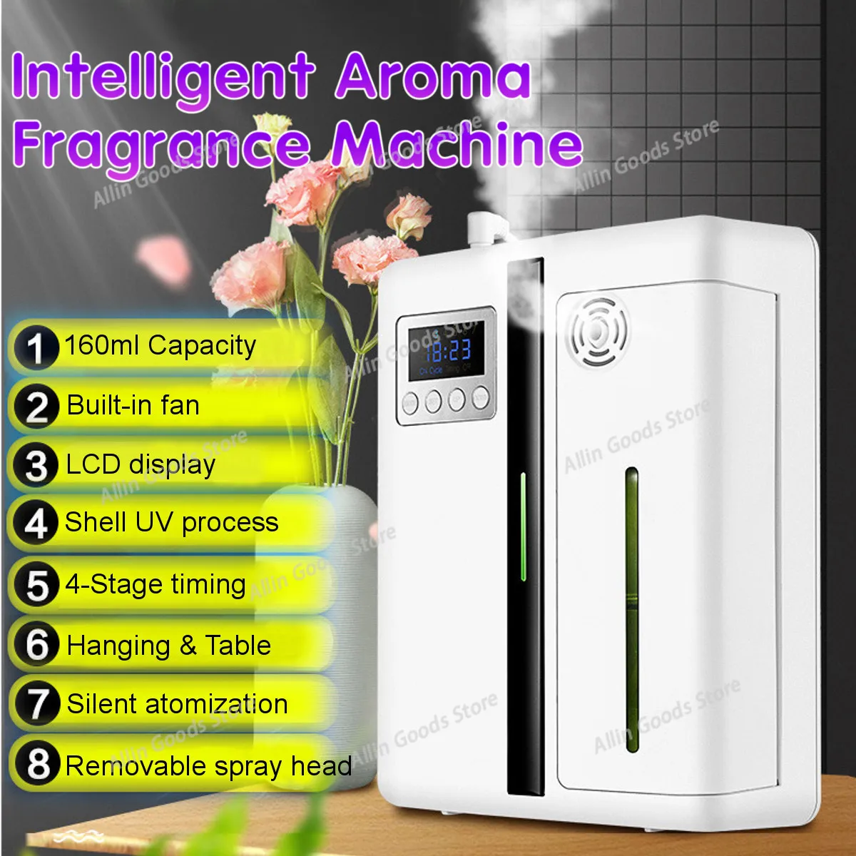 Automatic Aroma Fragrance Machine 200ml With Timer Function Essential Oil Aroma Diffuser For Home Hotel Office automatic