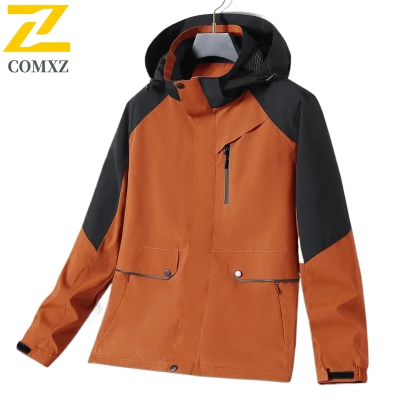 EiAO سترة واقية للزوجين غطاء محرك السيارة للانفصال ربيع الخريف مقاوم للماء سترة خارجية للمشي التخييم الصيد فضفاضة تناسب 2025 #3