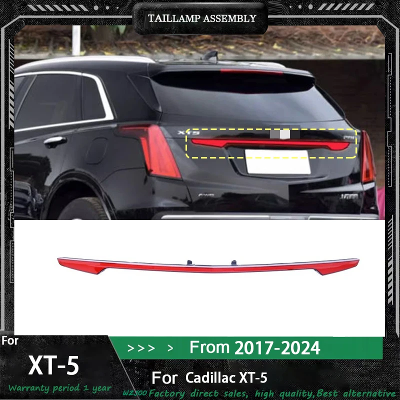 الباب الخلفي الخلفي من خلال الضوء الخلفي لكاديلاك XT5 CT 5 XT6 CT6 17-24 تعديل LED تشغيل ضوء غاسل بدوره إشارة المصباح الخلفي