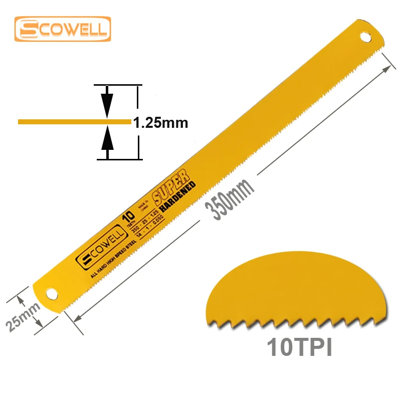 Steel Saw Blades Power Hacksaw 350mm HSS Material Type Full Hard 10tpi For Machine Use High Speed Steel Band Saw Blade