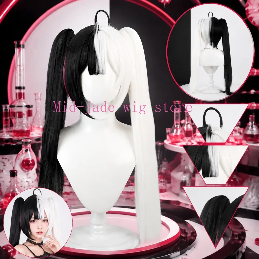 Neverness to Everness Cosplay Hair Wig Dual Color Gradient Vampire Style Character Look for Gothic Party Styling