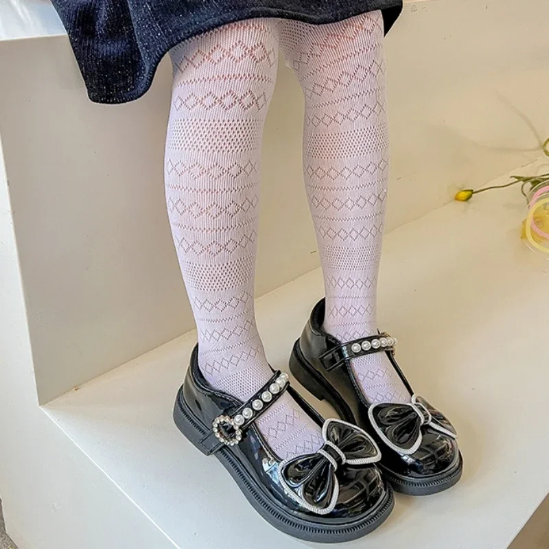 Thin Breathable Baby Girl Tights Kids Dance Stocking Sock Children School Uniform Tights Princess Simplicity Mesh Pantyhose