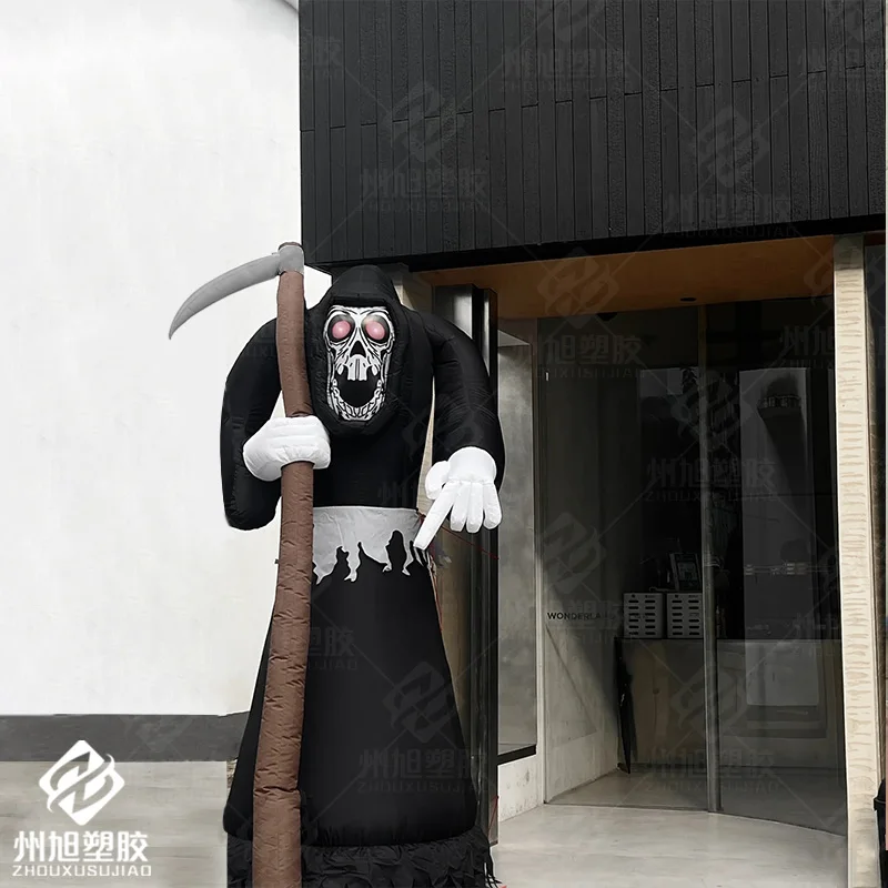 Inflatable Scythe Ghost model Halloween skeleton inflatable model scene props