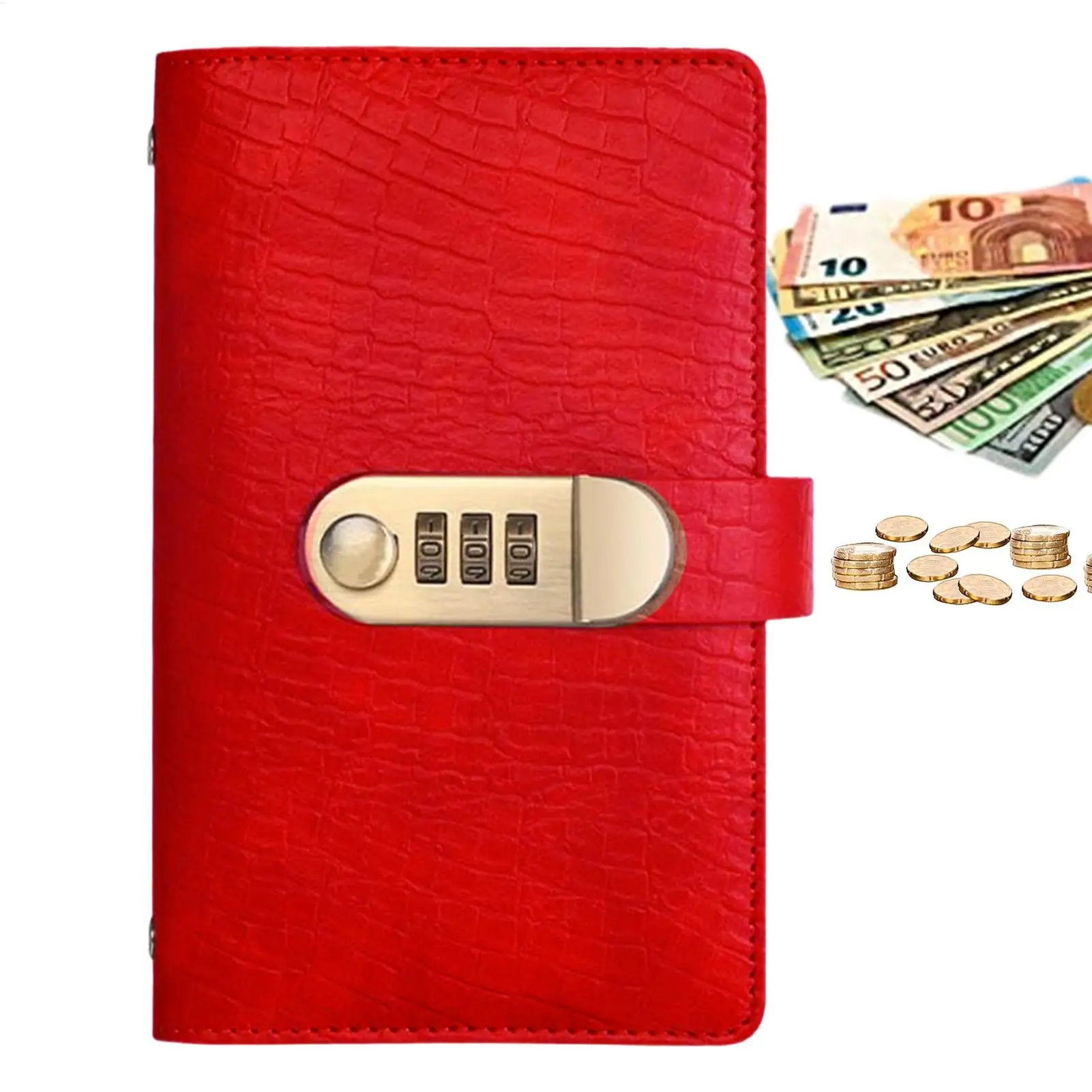100 Money Saving Challenge Book Budget Planner Privacy Protection Travel Goal Cash Money Saving Book with Combination Lock