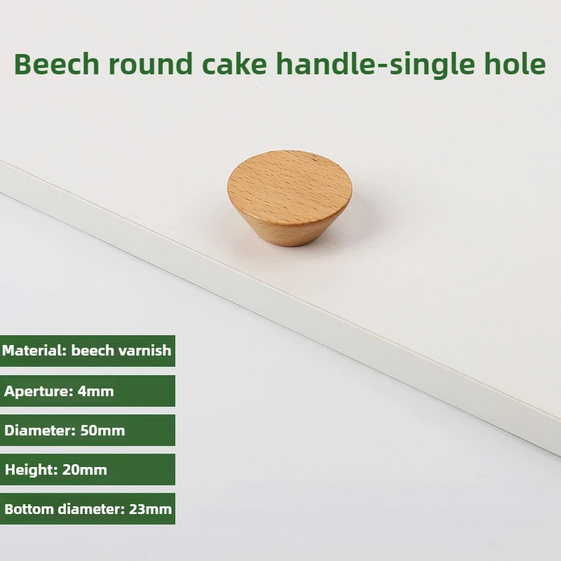 Nordic Houten Massieve Hardware Pull Meubelgrepen Beukenhout Keukenkast Handgrepen Garderobe Kast Ladeknoppen