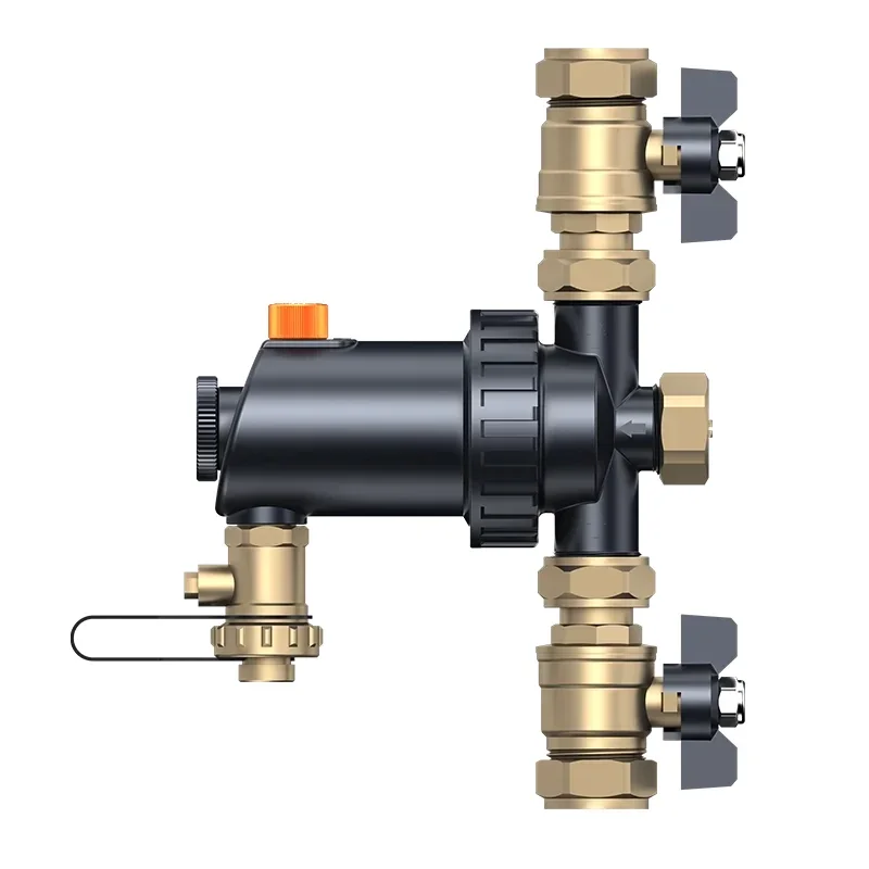 

Modern style brass body magnetic boiler filter Durable magnetic dirt separator for magnetic flow in central heating systems