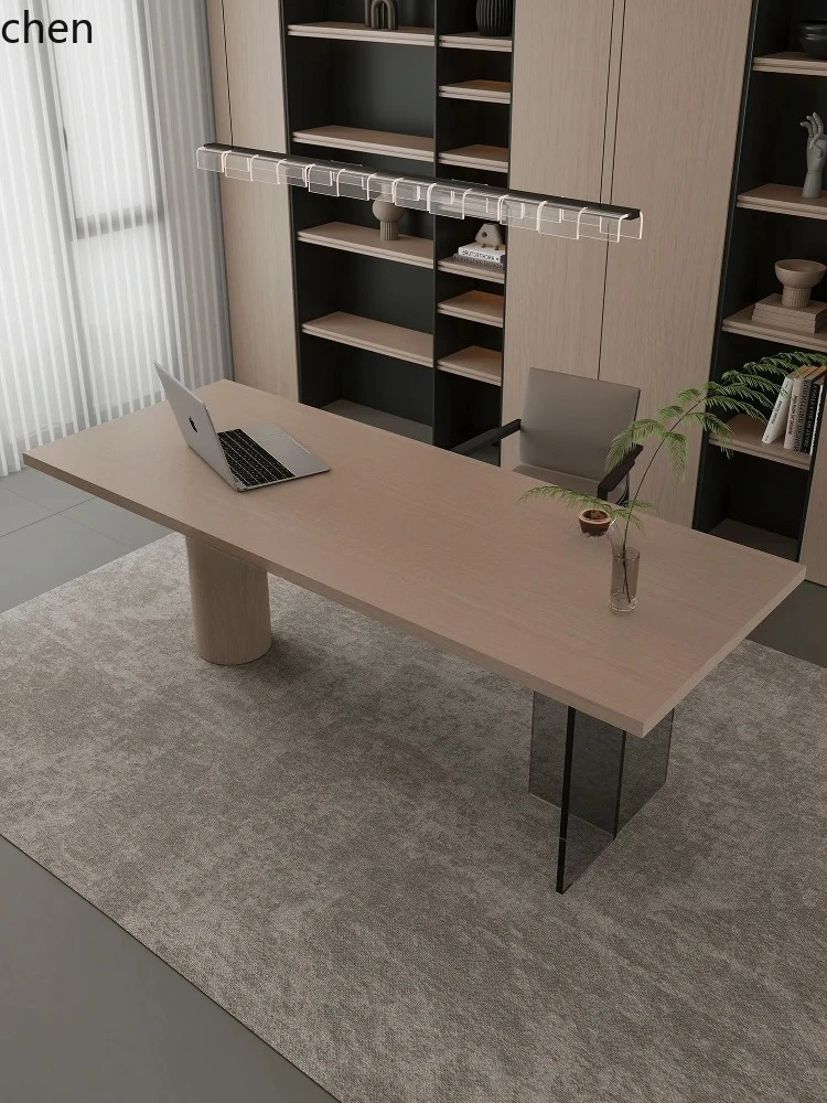a1 study living room long table light luxury modern high-end acrylic large board table