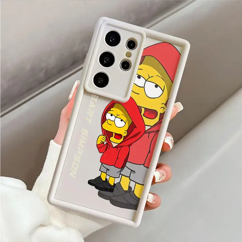 Cool Man Homer The Simpsons Case For Samsung Galaxy S23 S24 Ultra S22 S20 FE S21 Plus Note 20 Funda Protective Shell Phone Cover