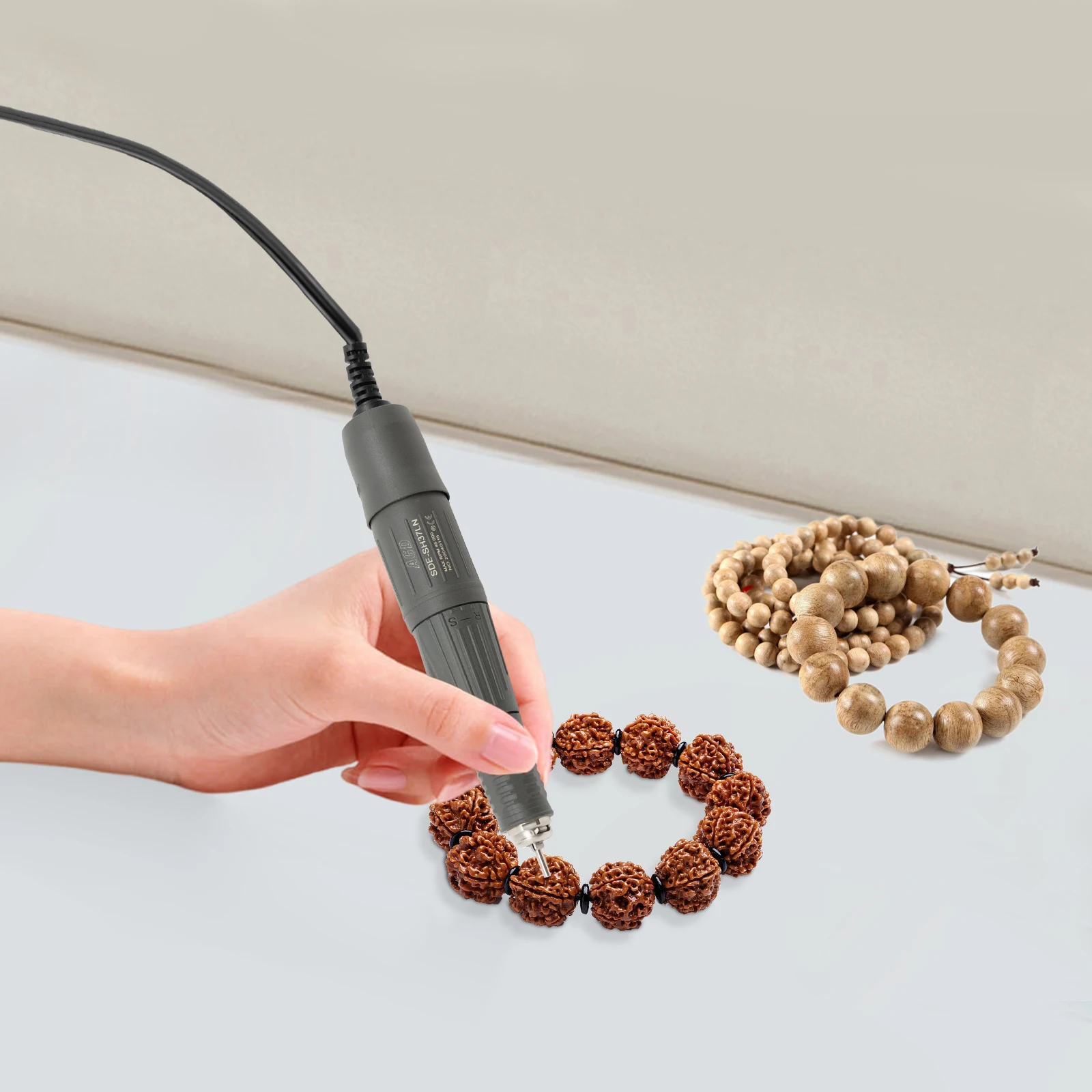 Maniglia micromotore 45K RPM, trapano elettrico professionale per gioielli, nail art, intaglio, incisione