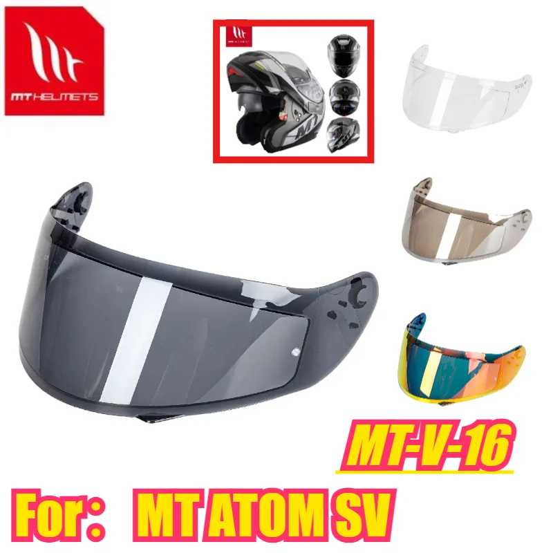 

Оригинальные линзы для шлема MT-V-16, мотоциклетные откидные линзы для шлемов MT ATOM SV, оригинальный козырек, лобовое стекло для шлема