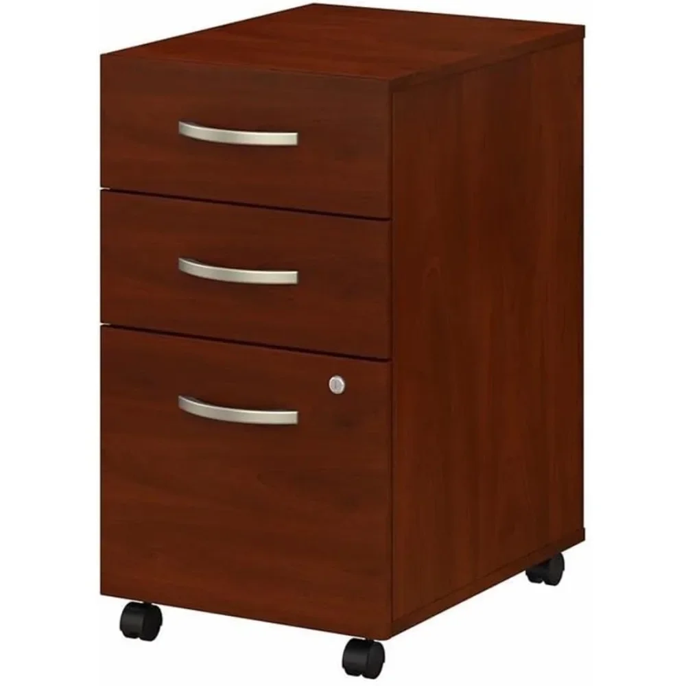 

Hansen Cherry Finish 3-Drawer Mobile File Cabinet Crafted from Engineered Wood