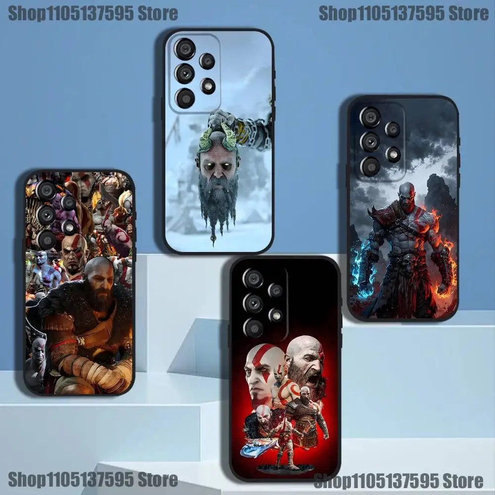 

G-God of W-War Kratos Phone Case For Samsung Galaxy A20,A21s,A22,A31,A32,A52,A53,A72,73,A80 Soft Black Cover