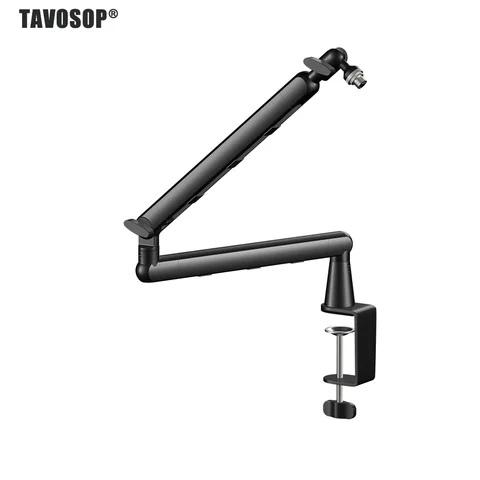 Professional Recording Studio Thin Microphone Arm, Adjustable Microphone Boom Arm Extension Riser Suitable For SM7B MV7 AM8 K688