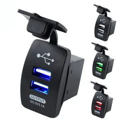 5V 3.1A Universal Car Charger Waterproof Dual USB Ports Auto Adapter Dustproof Phone Charger For Iphone Xiaomi Redmi Samsung