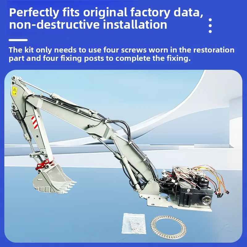Double EC160E modified three-section arm hydraulic kit/Two-section arm hydraulic kit 1/14 RC hydraulic excavator upgrade parts
