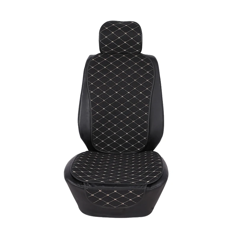 

Flax Car Seat Cover Protector Auto Front Seat Cover Backrest Seat Cushion Pad Auto Automobile Interior For Truck Suv or Van