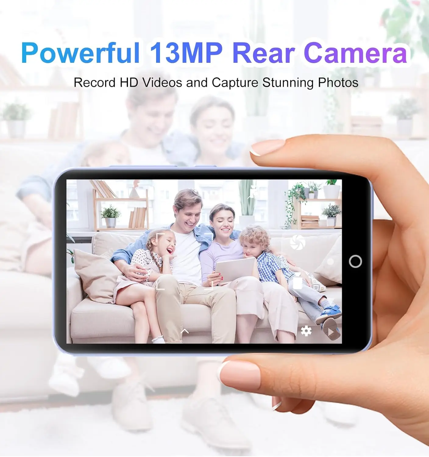 بلوتوث وواي فاي، 80 جيجابايت (16 جيجابايت + 64 جيجابايت) مع كاميرا، سبوتيفي ميوزيك ديزر مسموع، شاشة لمس 4.02 بوصة للأطفال هاي فاي MP4 #3