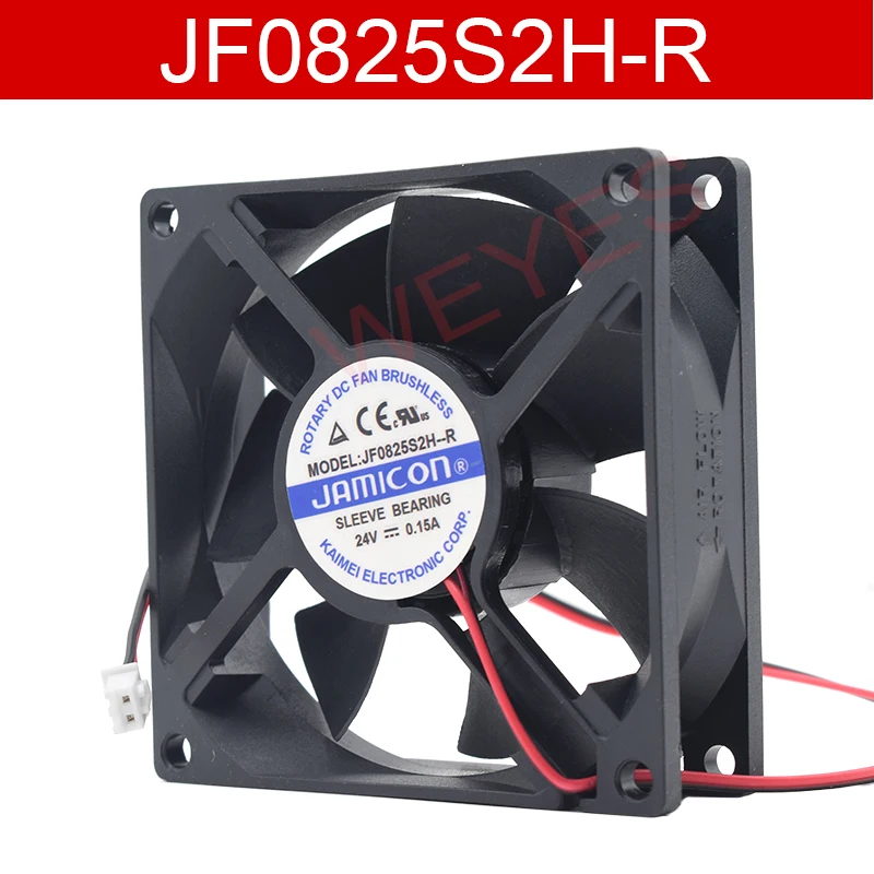 

Original for Jamicon 8025 8CM inverter silent fan 24V 0.15A JF0825S2H-R Two Lines Cooling Fan