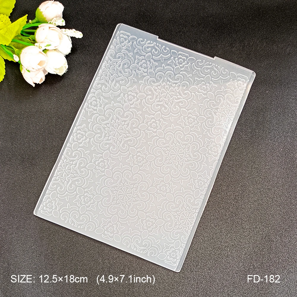 NEW Classical /3D Embossing Folder Transparent Embossing Plastic Plates Design For DIY Paper Cutting Dies Scrapbooking Figure