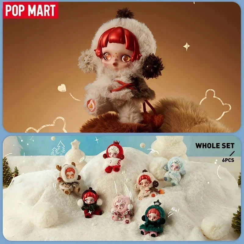 POP MART SKULLPANDA Winter Symphony Series Anime Figure Mystery Blind Box Desktop Ornaments Collectible Doll Toy Gift