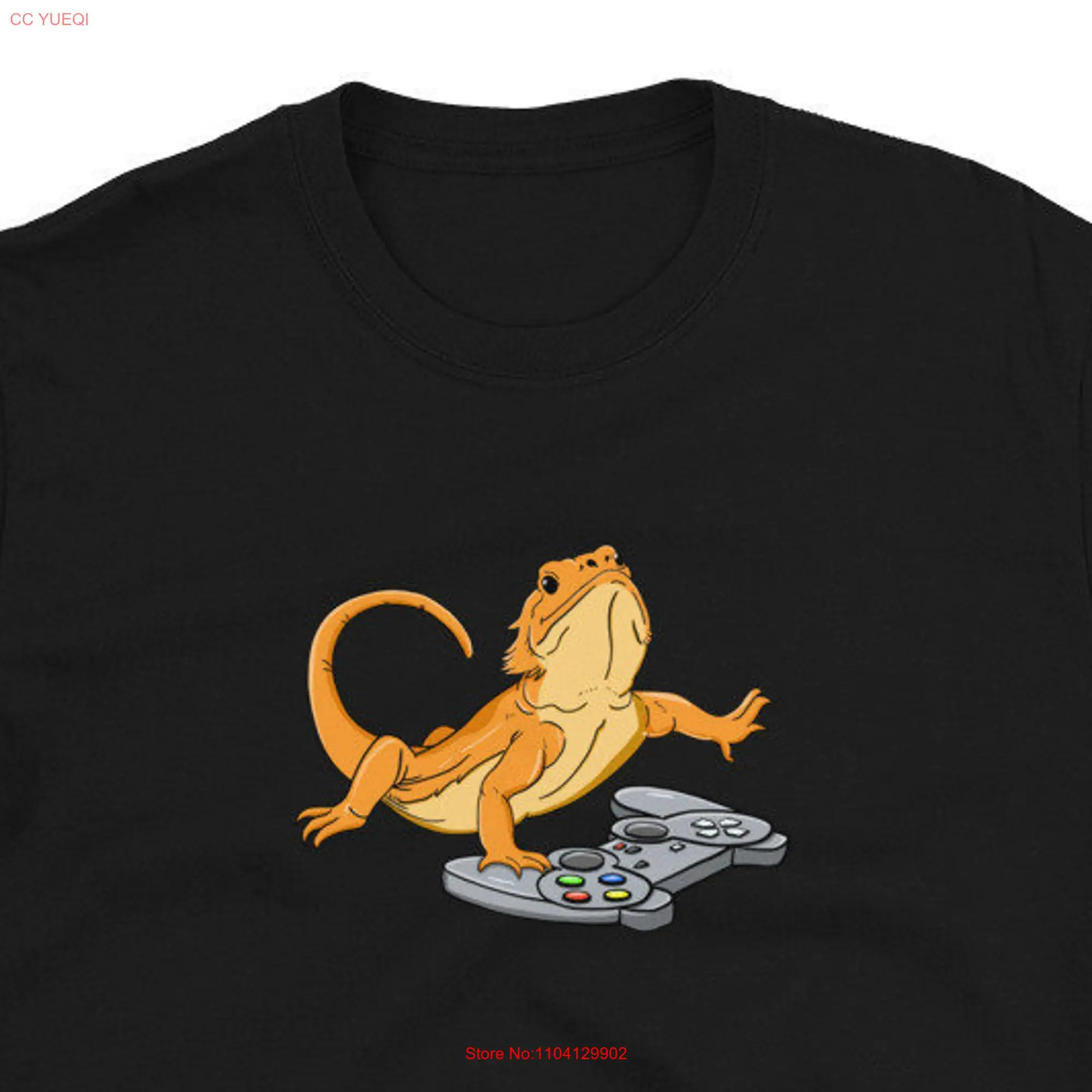 Bearded Dragon T Shirt Video Game Beardie  long or short sleeves