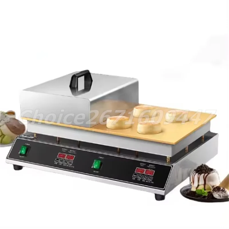 

Electric Pancake Souffle Snack Machine Commercial Shufulei Machine Double Plates Fluffy Japanese Souffle Pancakes Machine