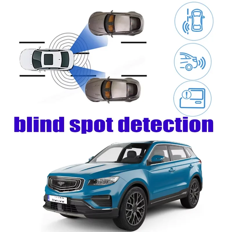 For Geely Boyue NL-3 Atlas 2016~2024 Car BSM Blind Area Spot Warning Safety Drive Alert Mirror Rear Radar Detection