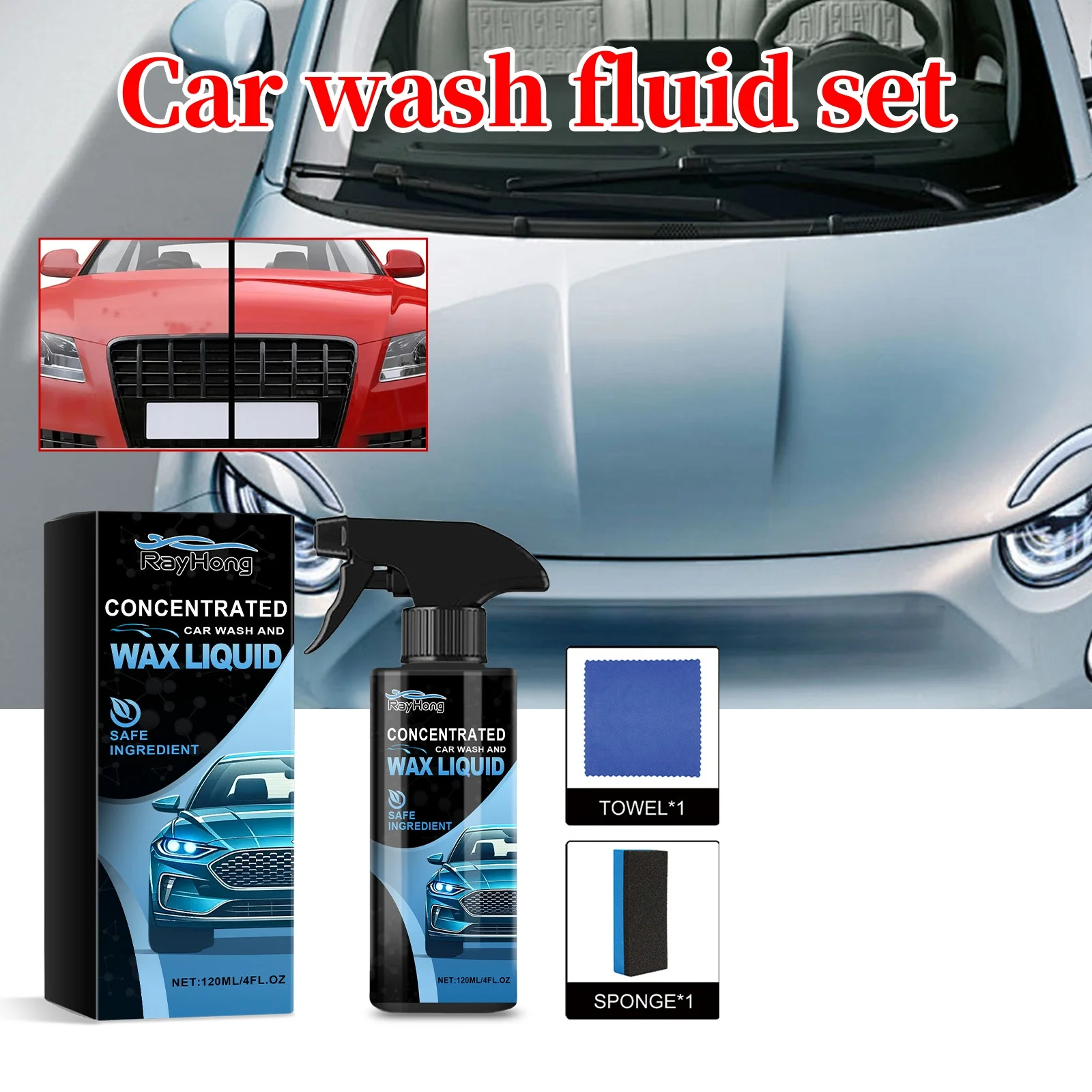 Rayhong Car Scratch Repair 120ml Erase Vehicle Scratches Automotive Refinish Car Scratch Remover For Deep Scratches Waterproof