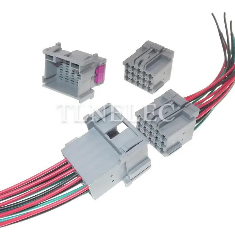 15 Pin Way 1-967623-6 1-967628 Grey Automotive With Wires Socket Auto Modification Plug Parts Car Unsealed Connector 1-967628-6