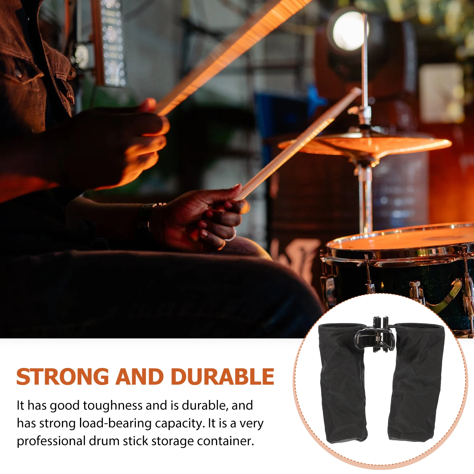 

Drum Stick Storage Bucket Drumstick Holsters Container Accessories Percussion Instrument Accessory Holder Black Organizing