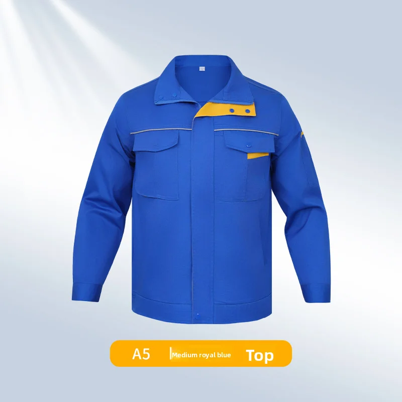 

Work clothes top jacket autumn labor protection suit wear-resistant and dirt-resistant construction site labor auto repair top