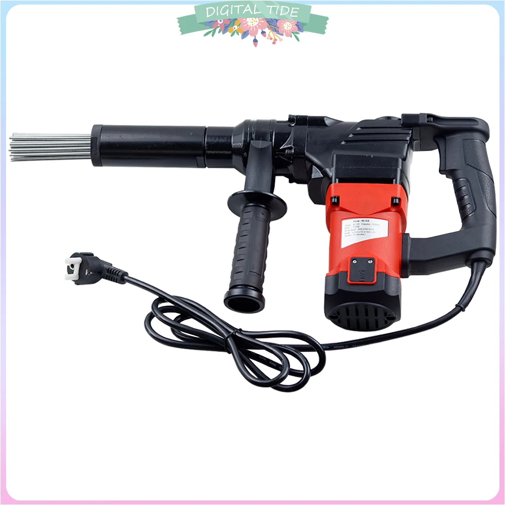 Electric Needle Scaler Rust Removal Cleaning Machine Portable Handheld Screw Nut/Ship Deck/Flange Derusting Gun 110V/220V