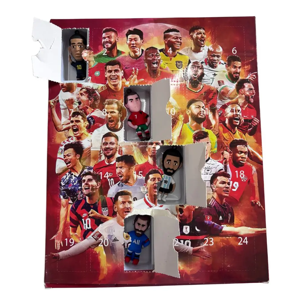 Soccer 24 Day Advent Calendar Sports Christmas Advent Calendar Xmas Countdown Calendar Surprise Blind Box Gifts for Soccer Fans