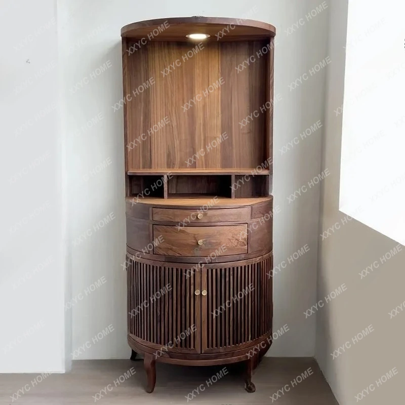 

LNew Chinese Shrine Offering Table Shrine Household Small Vertical Cabinet Black Walnut Living Room God Of Wealth Locker