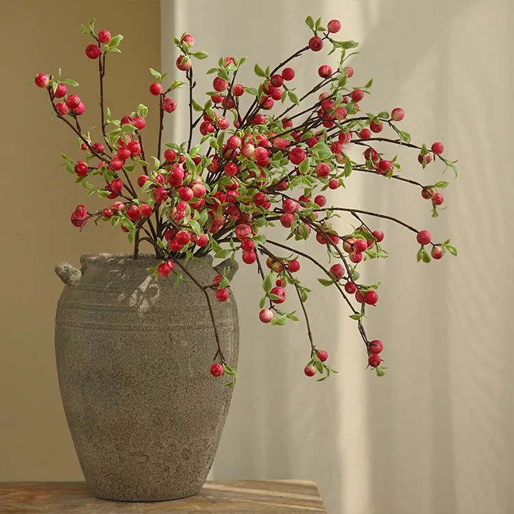 

Artificial Flowers Simulation Mini Apple Fruits Plants Luxury Home Hotel Restaurant Home Decor Ornament Arrangement Decoration