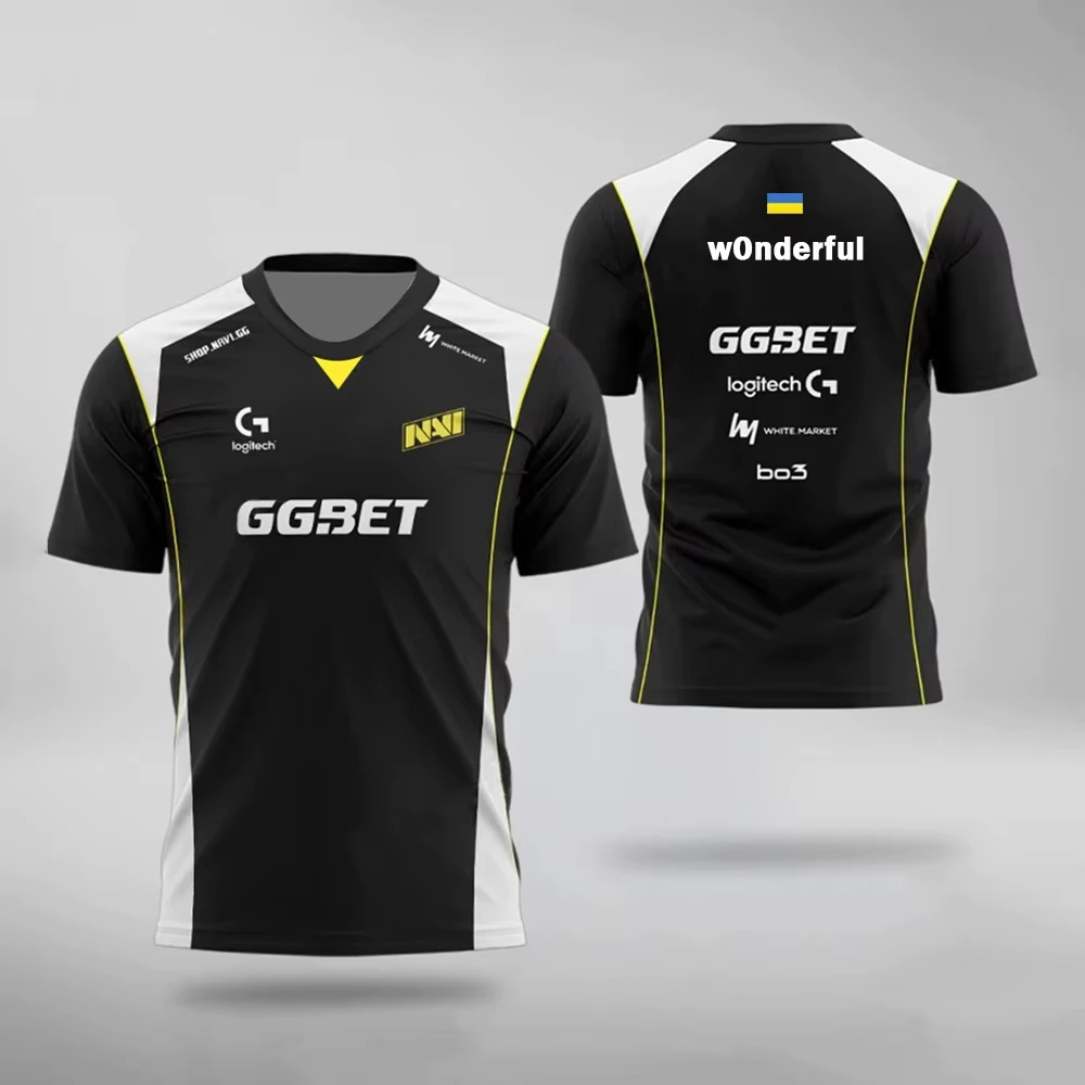 CS2 E-sports Team Uniform Jersey CS:GO Professional League Training Uniform Aleksib High Quality Short Sleeve Round Neck T-shirt