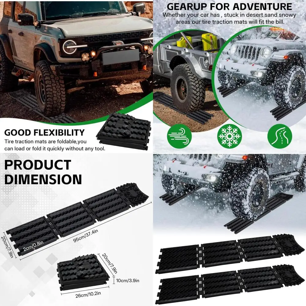 

Складные коврики для тяги шин JUST-V, портативные доски для восстановления шин для бездорожья 4X4, устройства для снега, льда, песка, экстренных шин f