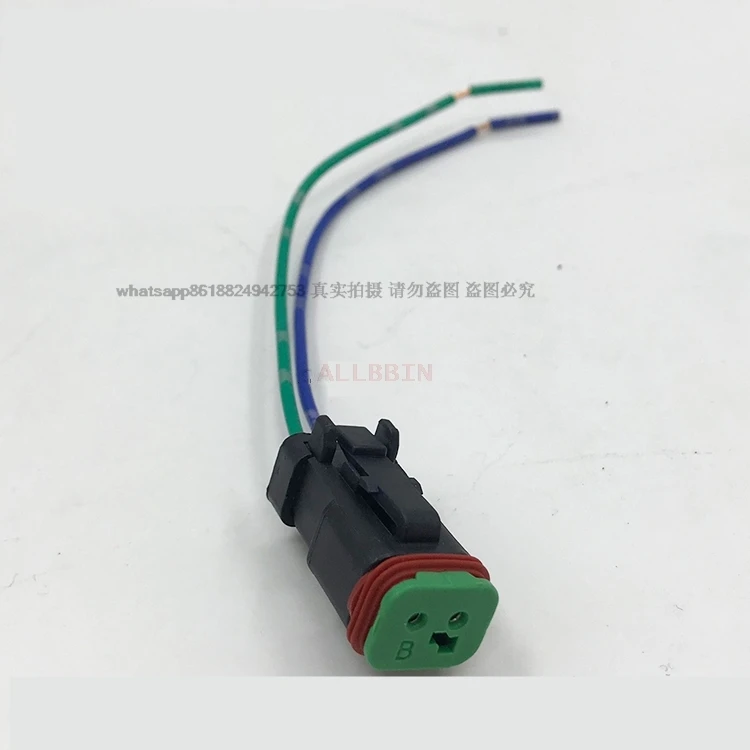 For CATERPILLAR CAT KOMATSU PC 7 high temperature wire plug Small square plug Hydraulic pump solenoid valve plug Excavator parts