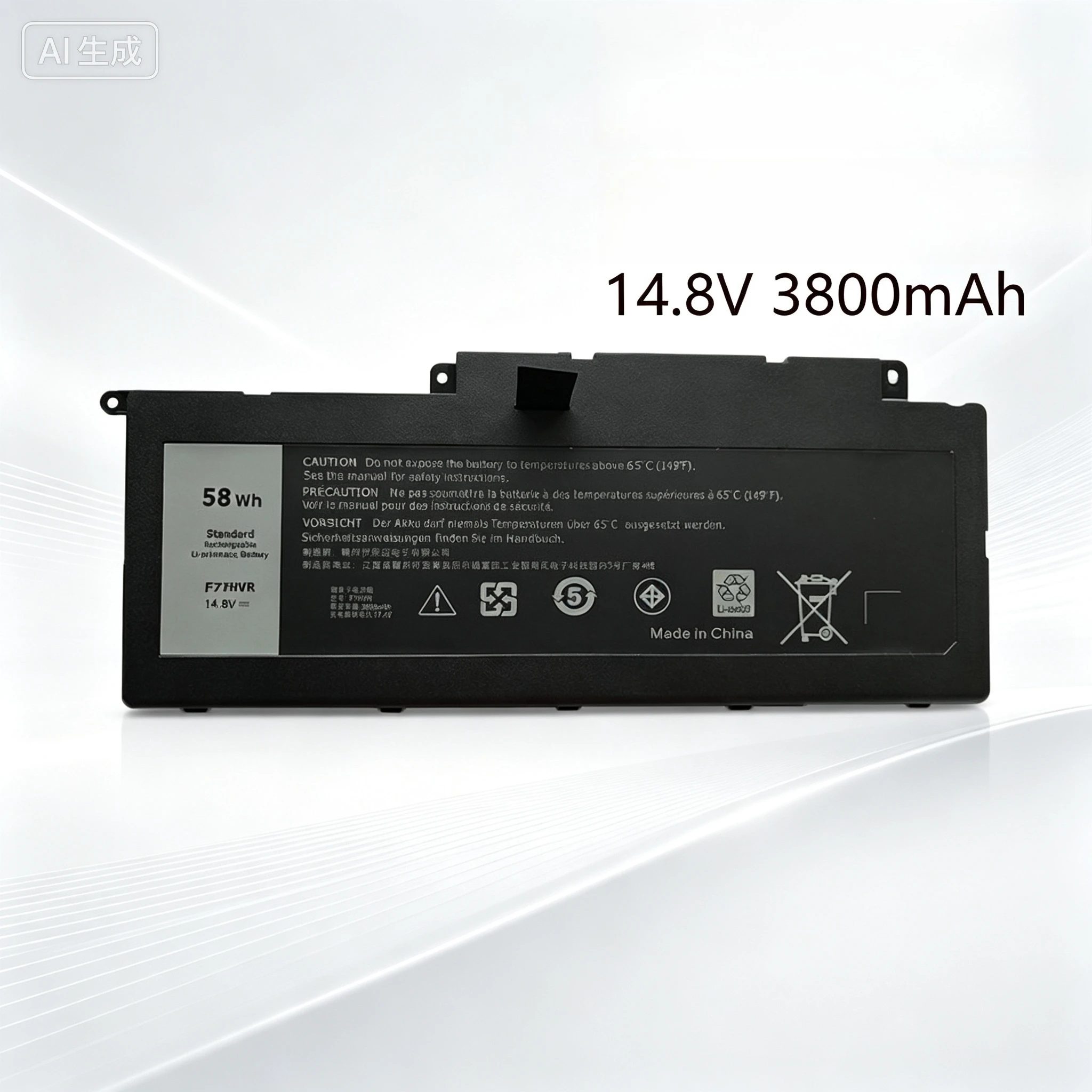 Battery F7HVR T2T3J for Dell Inspiron 15 7537 7737 7746 P36F