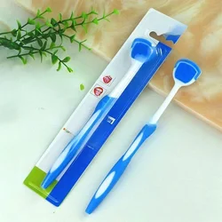 1pcs Silicone Tongue Scraper Brush Clean Oral Cleaning Brushes Hygiene CareMouth Fresh Breath Scraping Portable Healthy Smile