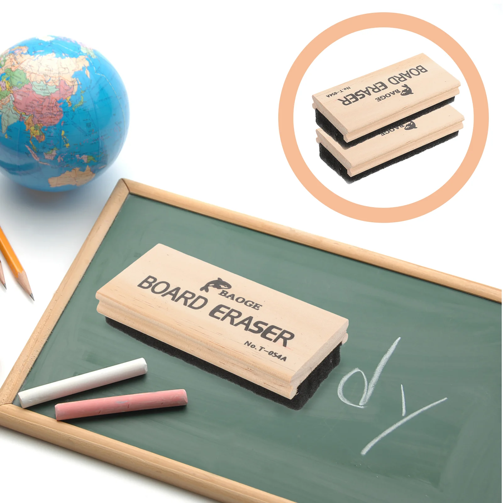 5 Pcs Mini Erasers Pastel Pencils for Black Boards Office Classroom Blackboards Dry Wooden Whiteboards Child