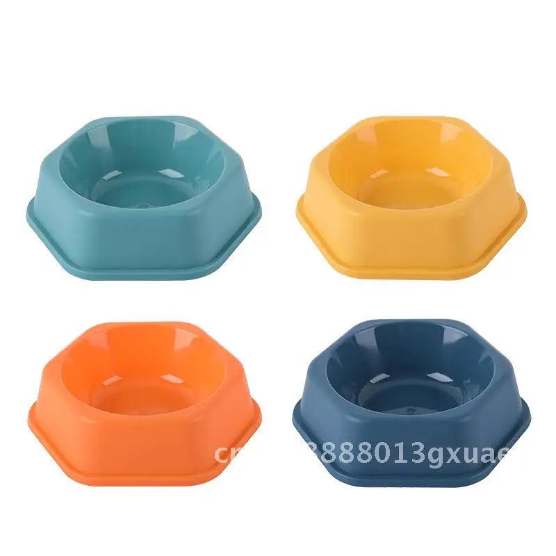 

Pet bowl wholesale plastic single bowl large and medium small size color variety packing volume puppy bowl cat bowl