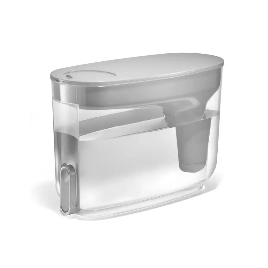 

Диспенсер для воды с фильтром, 18 чашек, цвет Pebble, без BPA, разработан для ежедневной защиты от загрязнений водопроводной воды, включая BPA.