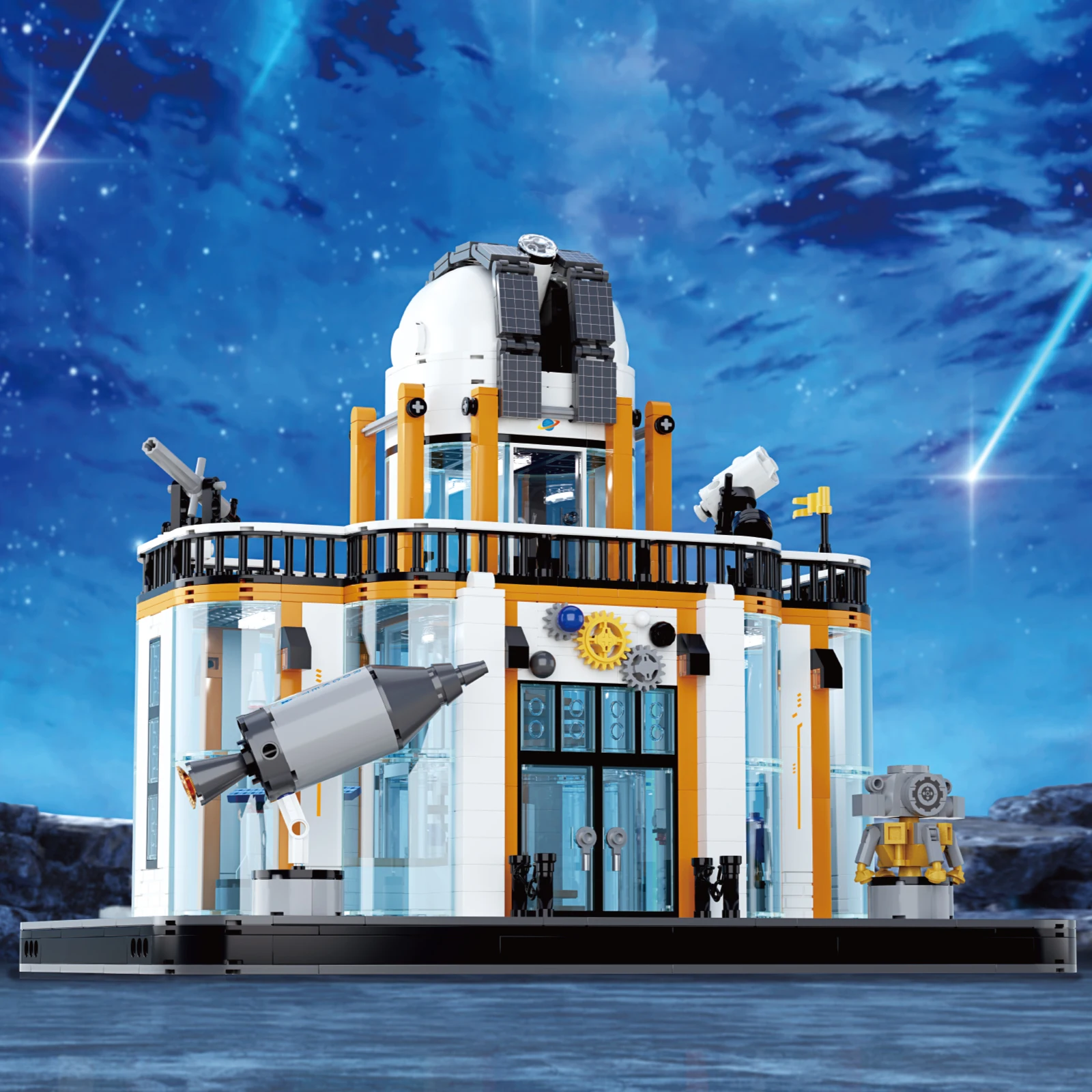 

1623PCS Aerospace Museum Space Series Mini Bricks DIY Assembly Building Blocks Model Collection Toy Gift for Boys Kids