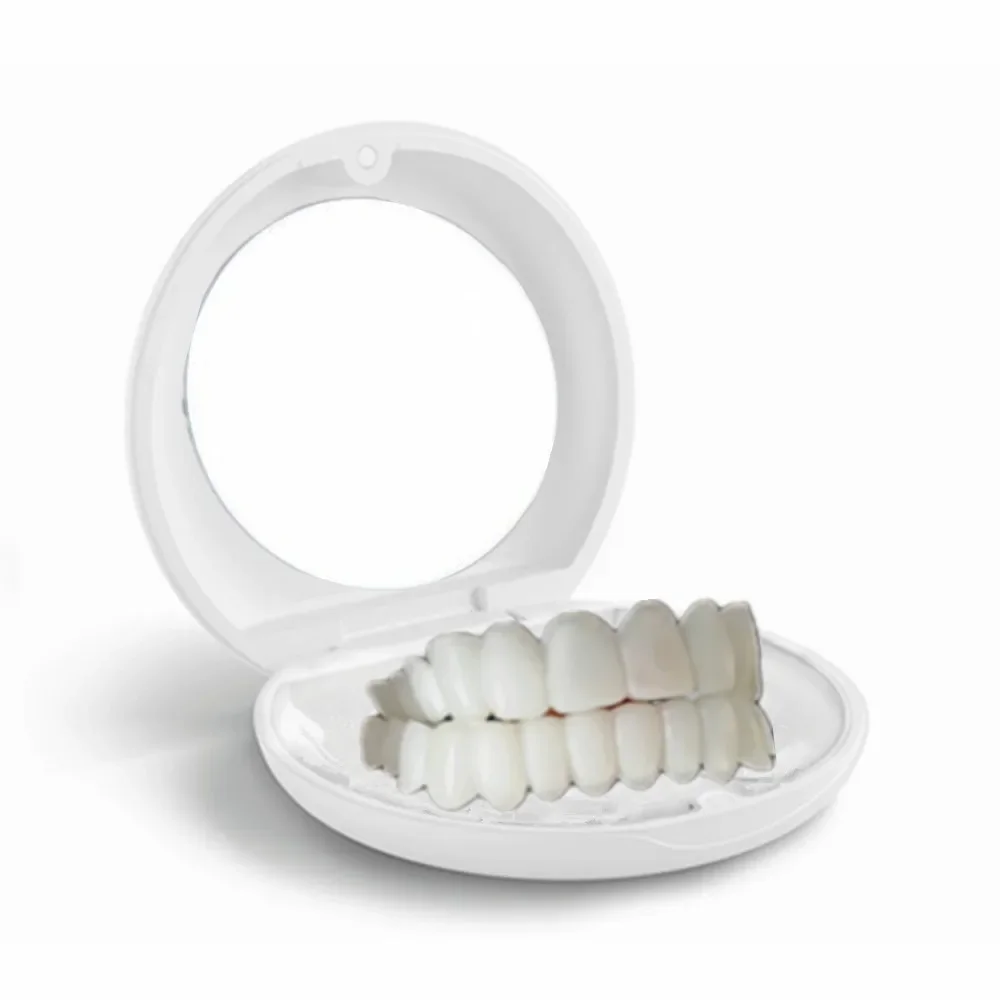 SowSmile Silicone Gel Perfeito Sorriso Higiene Dental, Tampa superior inferior dos dentes falsos, Folheados Dentaduras, Chaves, Produtos de clareamento, Molde