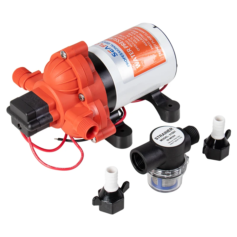 Seaflo-bomba de diafragma de agua marina automática, dispositivo eléctrico autocebante de alta presión, 3,0 gpm, 45 psi, 12V, adecuado para yac